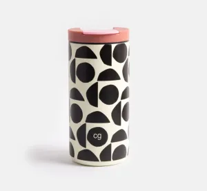 ABSTRACT GEO INSULATED COFFEE CUP