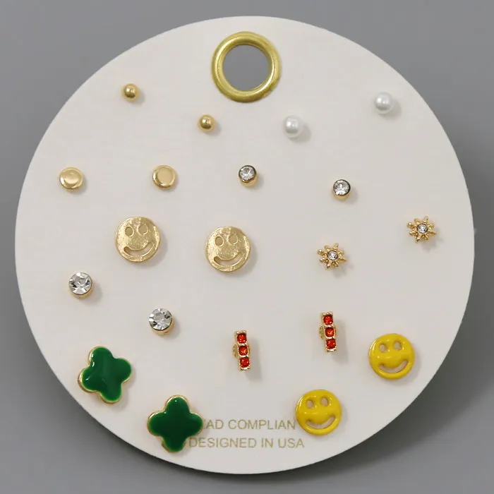 Assorted Stud Earring Set