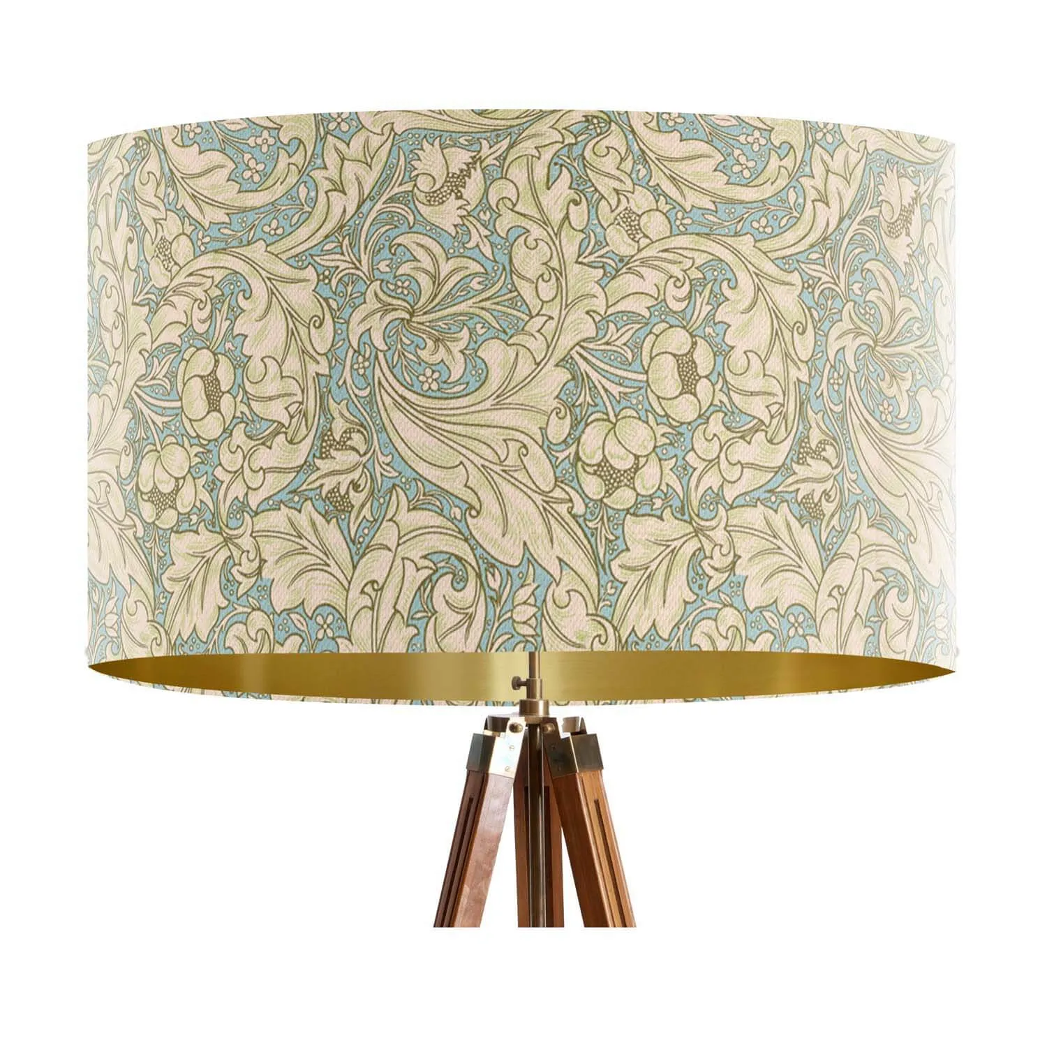 Bachelor Buttons - William Morris Textile Lampshade