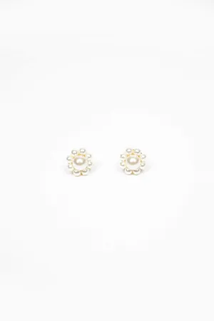 Daisy Pearl Earrings