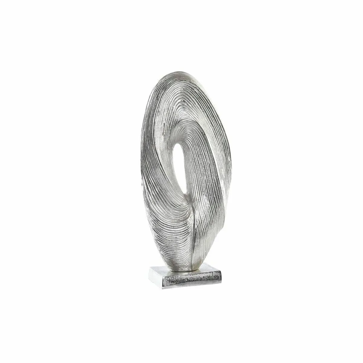 Decorative Figure Dkd Home Decor 20 x 9 x 44 Cm Abstract Silver Modern