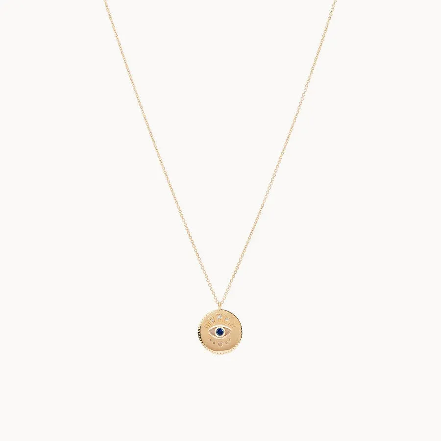 Eternal Gaze Pendant (14K Gold)