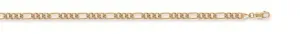 Figaro Anklet - 9ct Yellow Gold
