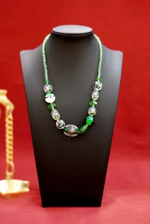 Glass Beads Necklace (D1090)