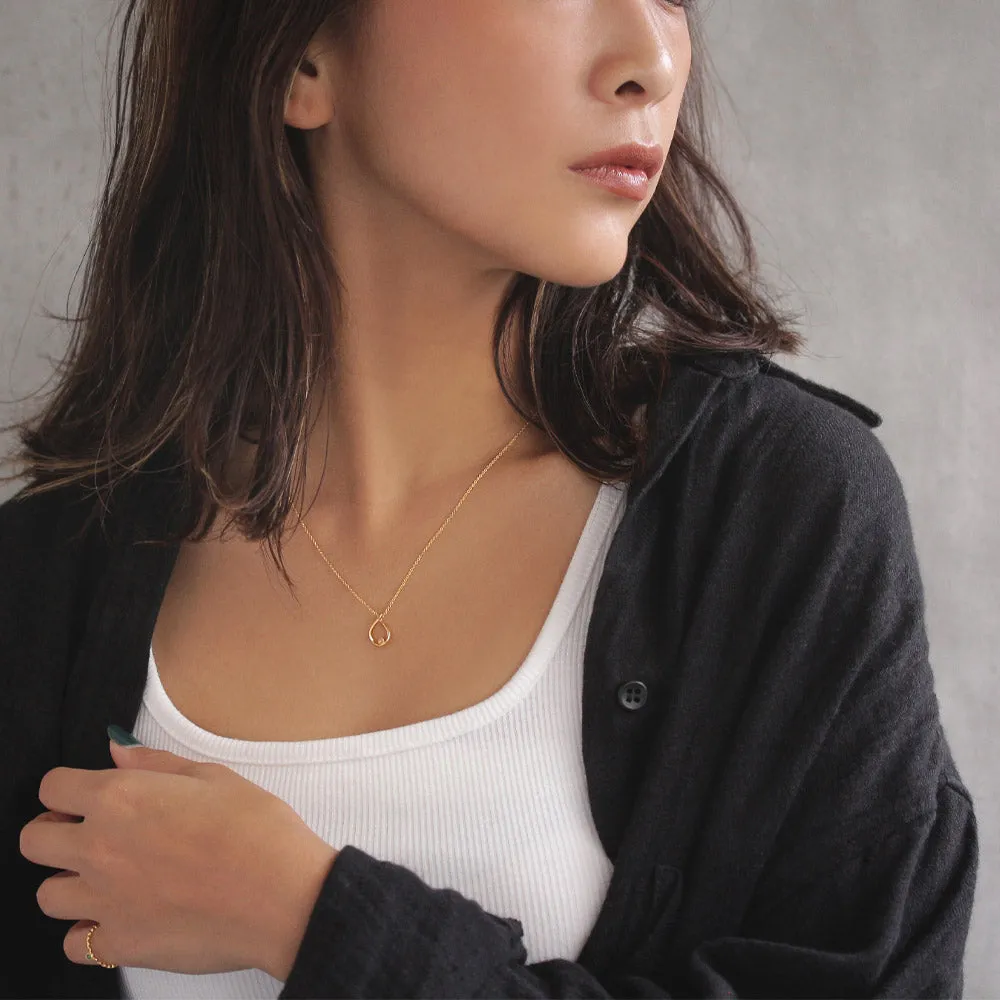 Gold Tone Cable Chain Necklace