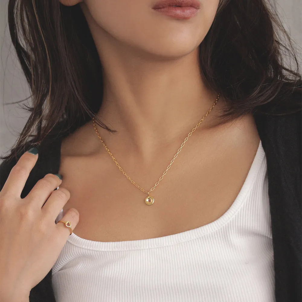Gold Tone Loose Chain Necklace