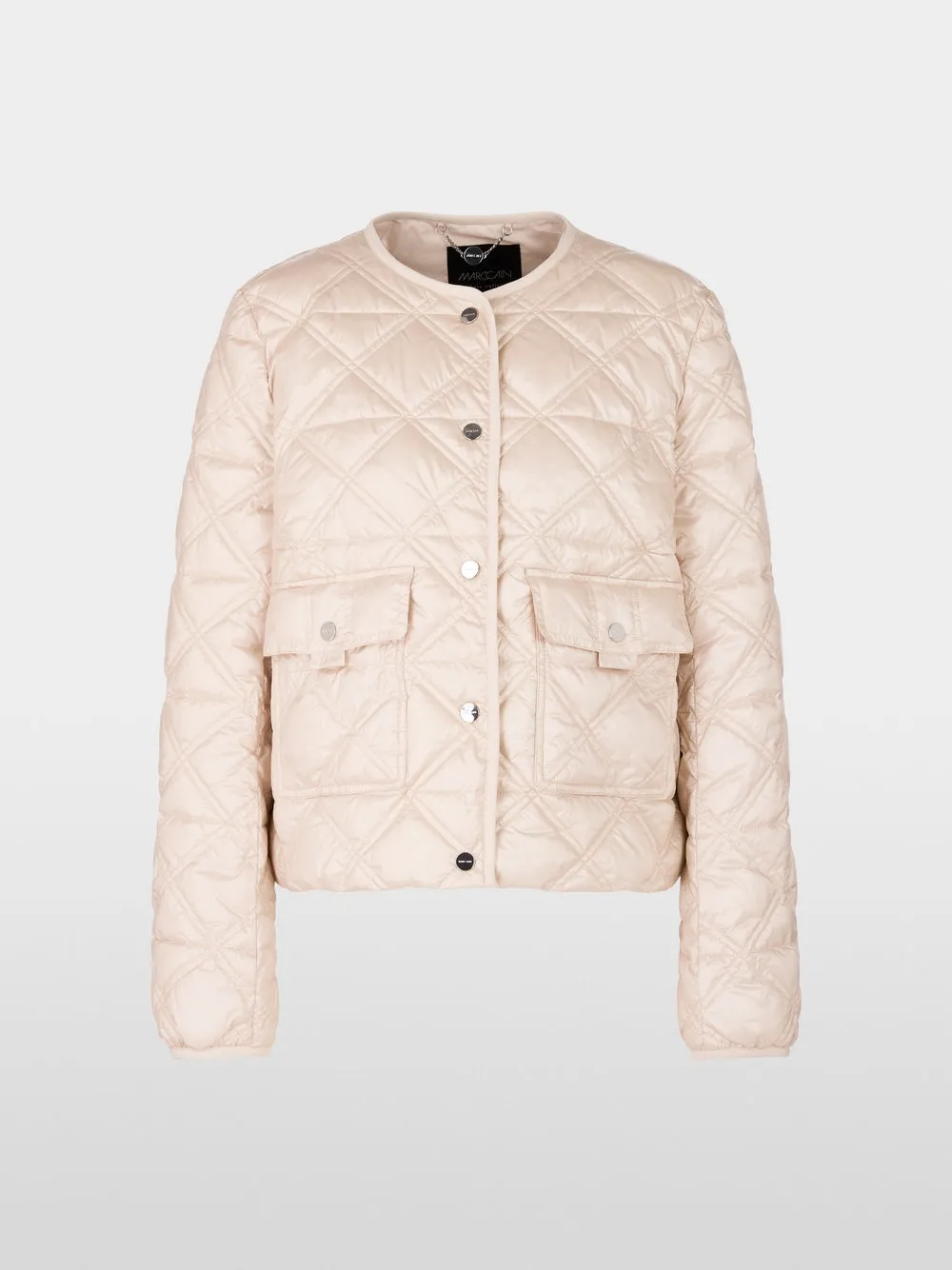 High Shine Quilted Jacket - Deep Pearl