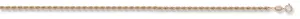 Hollow Rope Anklet - 9ct Yellow Gold
