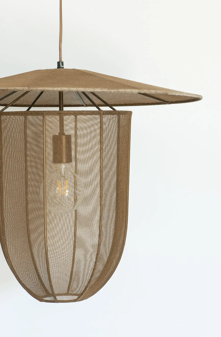 Lanterna Antique Gold Pendant Light