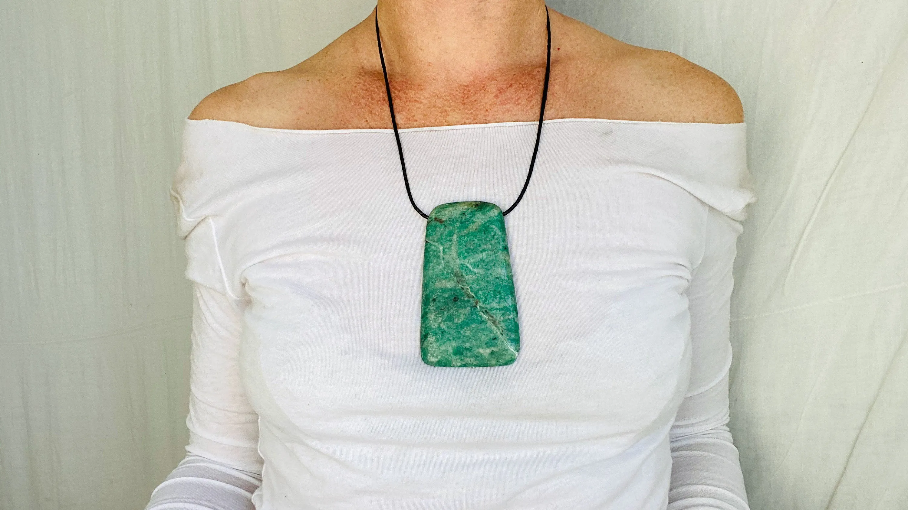 Mayan Green Jade Pendant. Hand-Carved Adze. Guatemala.