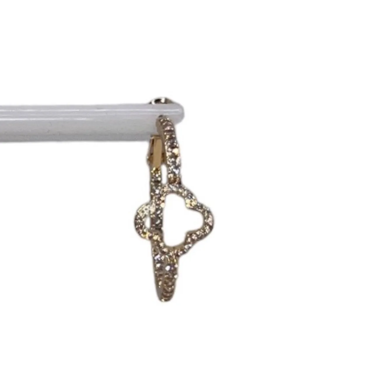 Open CZ Clover Hoops 1 1/4"