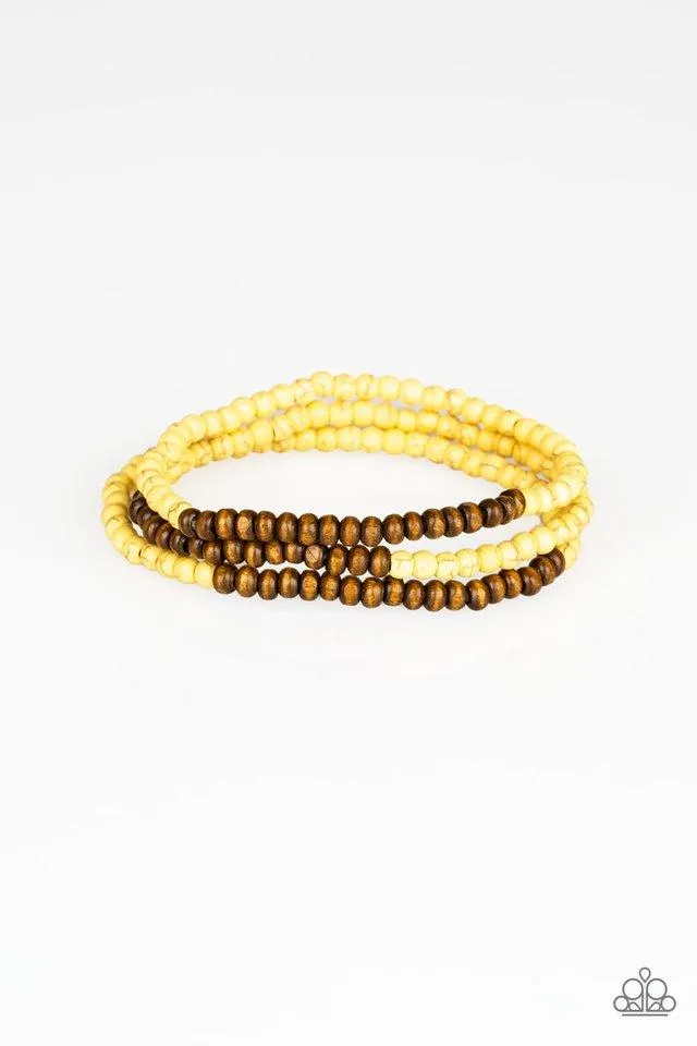 Paparazzi Bracelet ~ Woodland Wanderer - Yellow