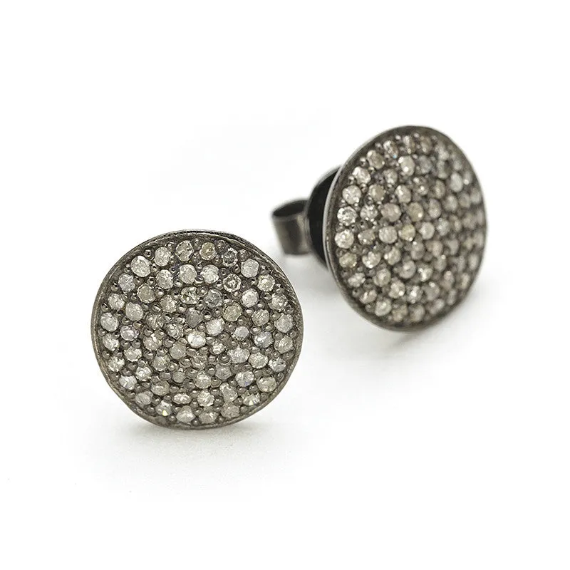 Rona Pfeiffer Pave Circle Earings
