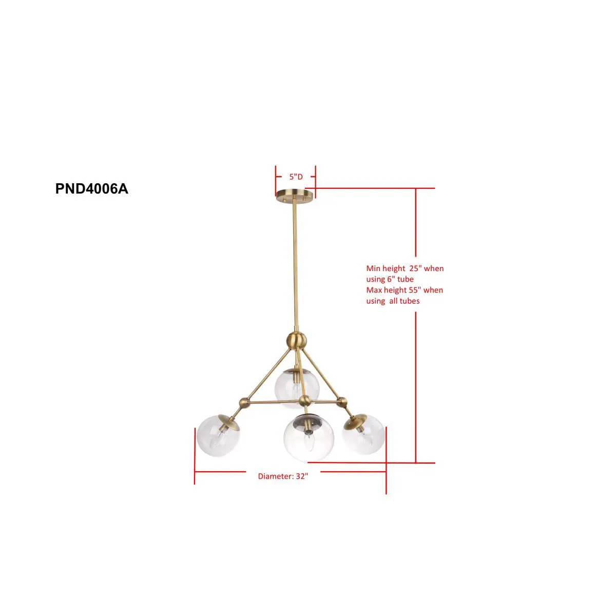 Safavieh Bain Pendant, PND4006