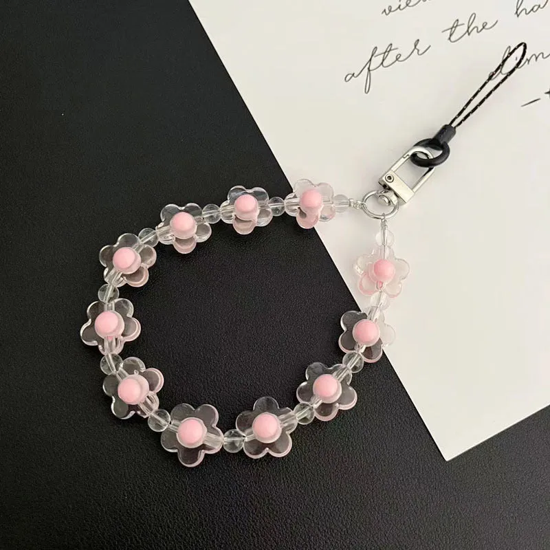 Small Flower Bracelet Three-dimensional Flower Wrist Rope Portable Chain Women's Pendant