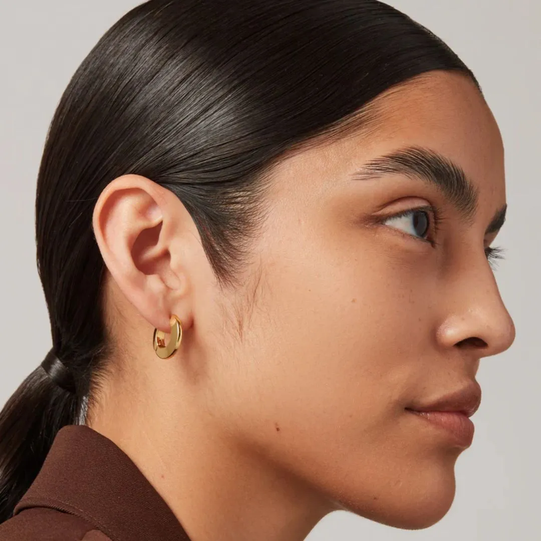 Toni Hinged Hoops Small (Gold)