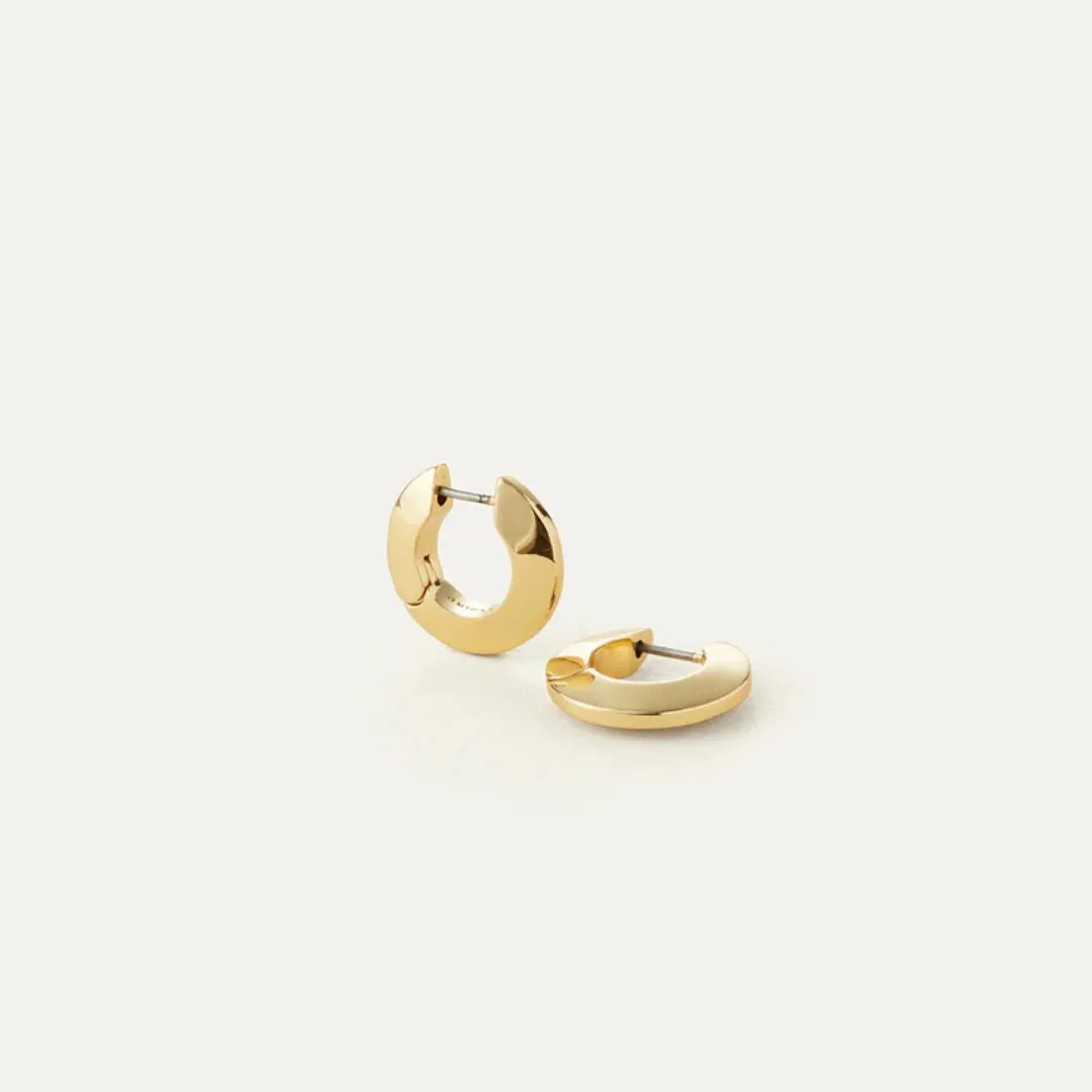 Toni Hinged Hoops Small (Gold)