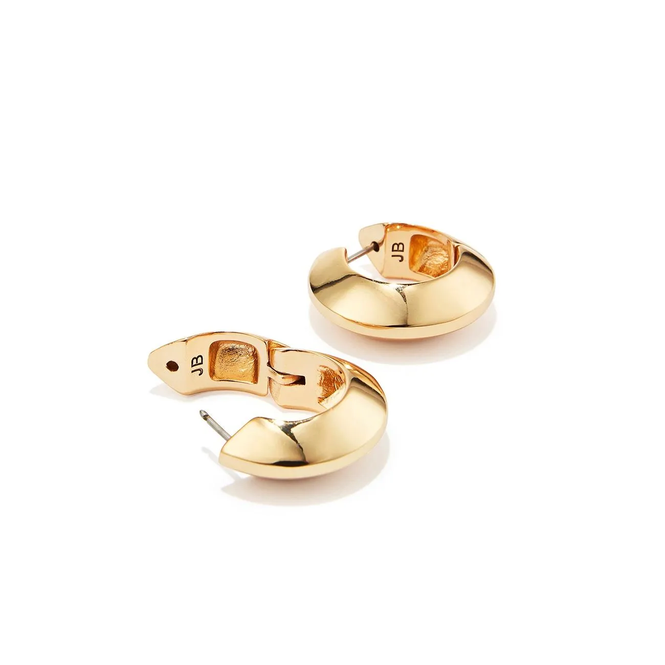 Wide Hinged Hoops (Gold)